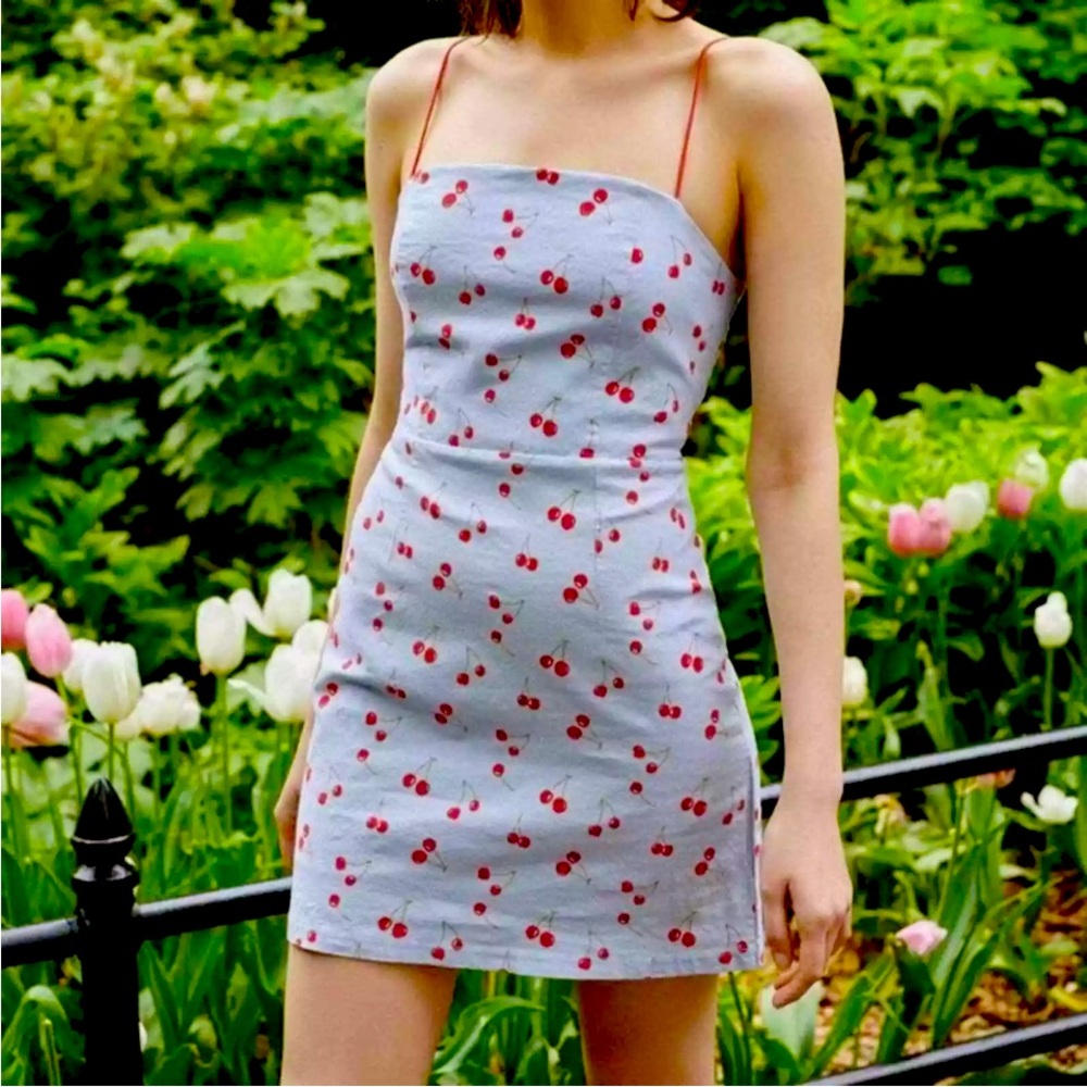 Urban Outfitters Colette Cherry Print Dress Sz 6